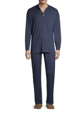 NWT Kiton Navy Blue Cotton/Cashmere Collarless Polo Shirt Size M $1875.00